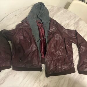 Torrid Gray and Burgundy Jacket Size 1